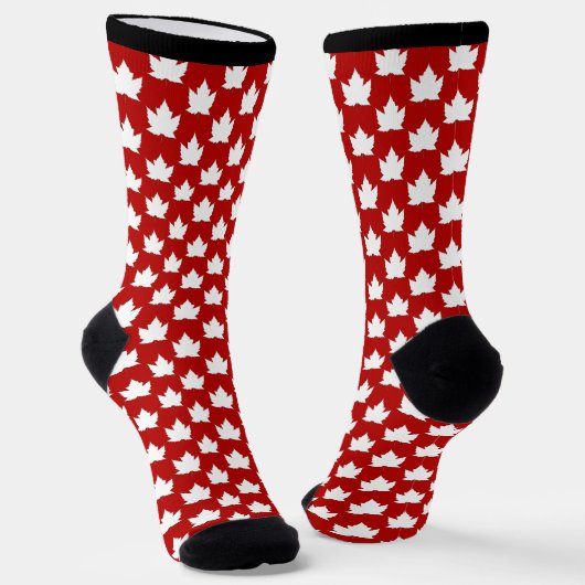 Canada Socks Canada Souvenir Socks Customize Socken (Gewinkelt)
