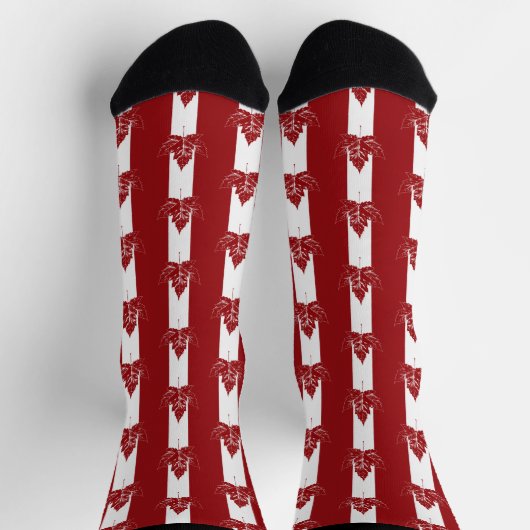 Canada Socks Cool Canada Socks Custom Souvenir Socken (Oben)