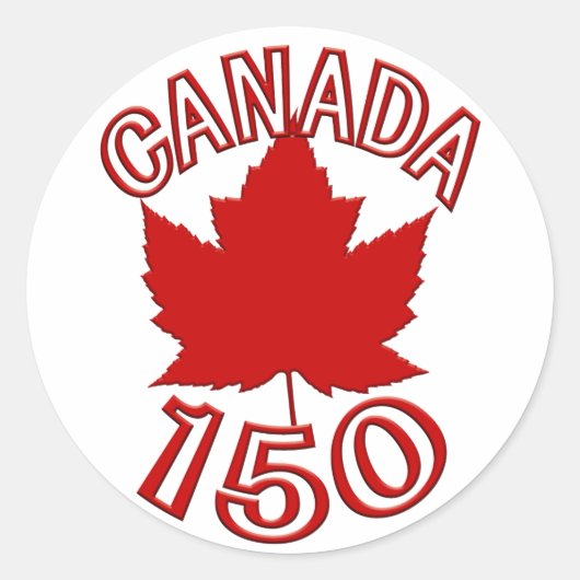 Canada Souvenir 150 Stickers Maple Leaf Stickers (Vorderseite)