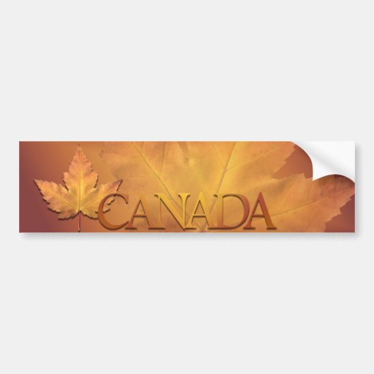 Canada Souvenir Autoaufkleber Maple Leaf Sticker (Vorne)