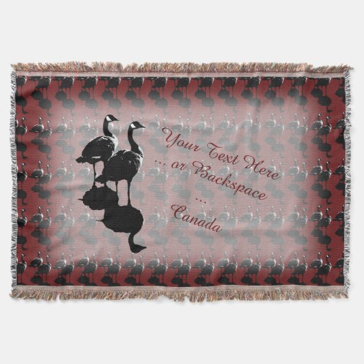 Canada Souvenir Blanket Canada Goose Throw Blanket Decke (Vorderseite)