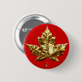 Canada Souvenir Button Gold Medal Canada Buttons (Vorne & Hinten)