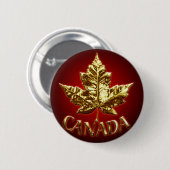 Canada Souvenir Button Gold Medal Canada Buttons (Vorne & Hinten)