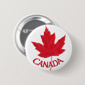Canada Souvenir Buttons Canada Flag Maple Leaf But (Vorne & Hinten)