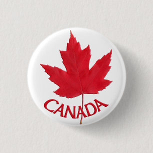 Canada Souvenir Buttons Canada Flag Maple Leaf But