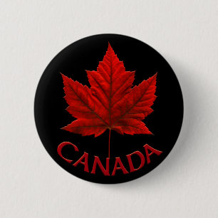 Canada Souvenir Buttons Canada Flag Maple Leaf But