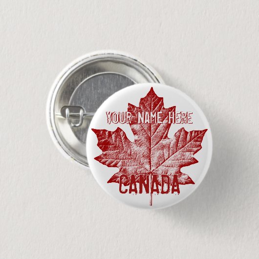 Canada Souvenir Buttons Personalisiert Canada Butt (Vorne & Hinten)