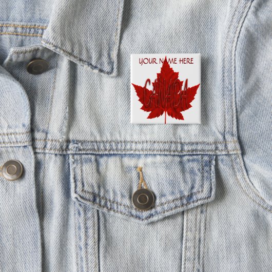 Canada Souvenir Buttons Personalisiert Canada Butt (Beispiel)