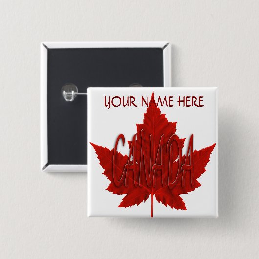 Canada Souvenir Buttons Personalisiert Canada Butt (Vorne & Hinten)
