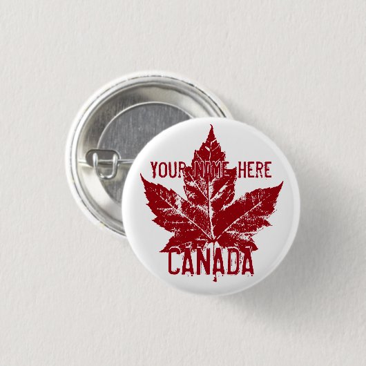 Canada Souvenir Buttons Personalisiert Canada Butt (Vorne & Hinten)