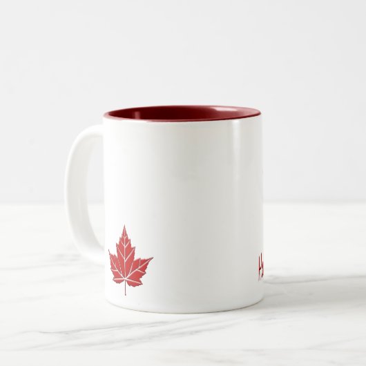 Canada Souvenir Coffee Cup Happy Canada Day Tasse (Vorderseite Links)