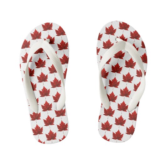 Canada Souvenir Dreh Flop Sandals Canada Shoes Kinderbadesandalen (Fußbett)