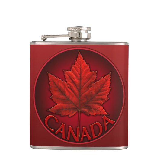 Canada Souvenir Flask Canada Flag Drink Flask Gesc Flachmann (Vorderseite)