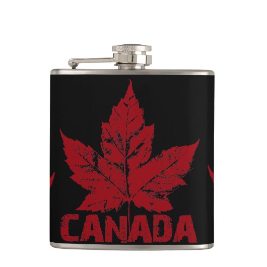 Canada Souvenir Flask Cool Canada Drink Flask Gesc Flachmann (Vorderseite)