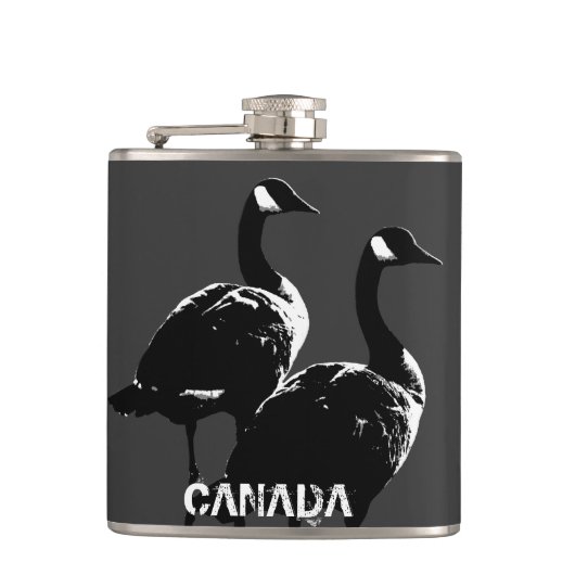 Canada Souvenir Flask Custom Canada Goose Flask Flachmann (Vorderseite)