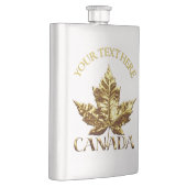 Canada Souvenir Flask Custom Gold Canada Flask Flachmann (Rechts)