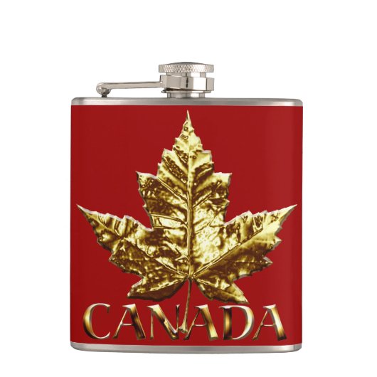 Canada Souvenir Flask Gold Medal Canada Flask Flachmann (Vorderseite)