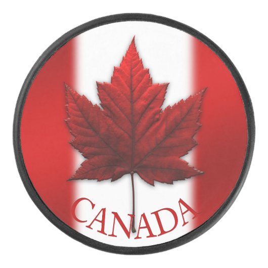 Canada Souvenir Hockey Puck Classic Maple Leaf (Vorderseite)