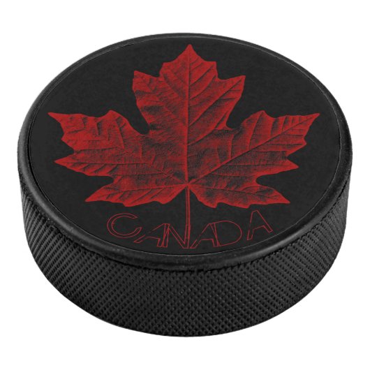 Canada Souvenir Hockey Puck Vintag Red (3/4)
