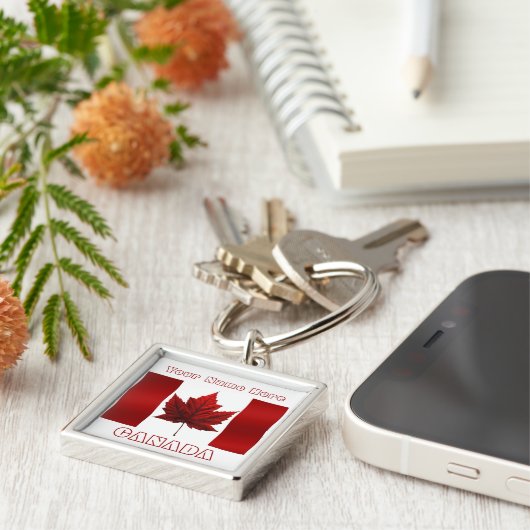 Canada Souvenir Key Chain Canada Flag Key Chain Schlüsselanhänger (Seite)