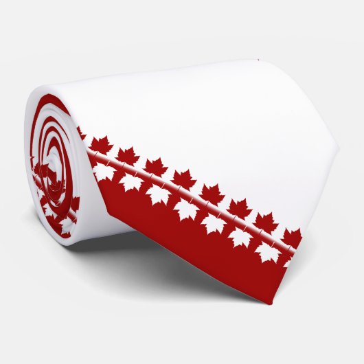 Canada Souvenir Krawatte Red Maple Leaf Canada Nec (Gerollt)