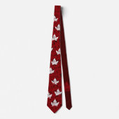 Canada Souvenir Krawatte Red Retro Mapleleaf Kanad (Vorderseite)