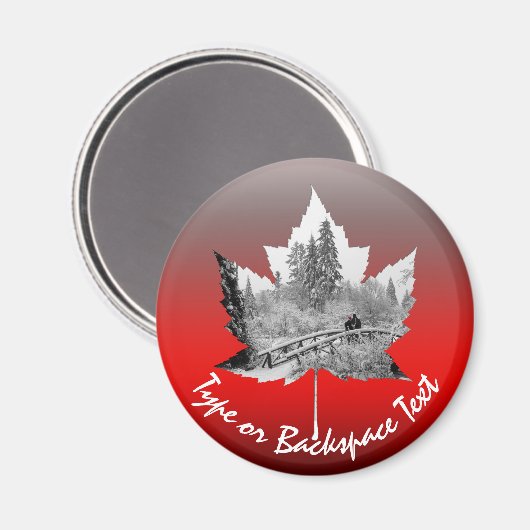Canada Souvenir Kühlschrankmagnet Custom Canada Gi (Vorderseite/Rückseite)