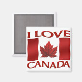 Canada Souvenir Kühlschrankmagnet I Liebe Kanada (Vorderseite/Rückseite)