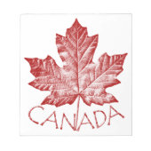 Canada Souvenir Notepad Vintag Kanada Geschenke Notizblock (Vorderseite)