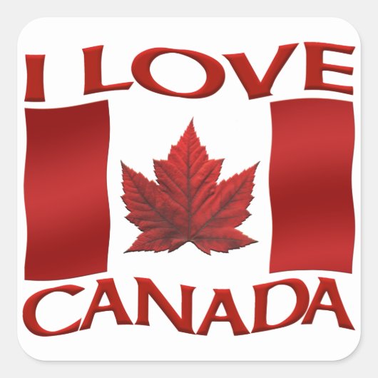 Canada Souvenir Stickers Red Maple Leaf Stickers (Vorderseite)