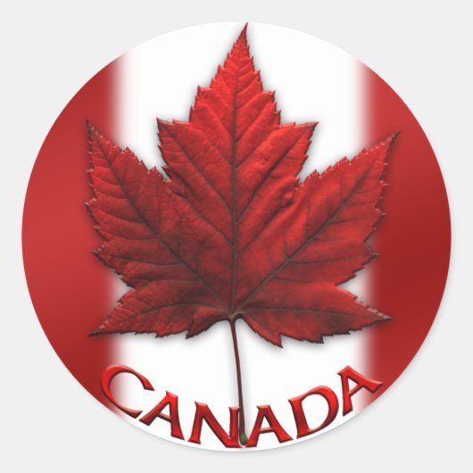 Canada Souvenir Stickers Red Maple Leaf Stickers (Vorderseite)