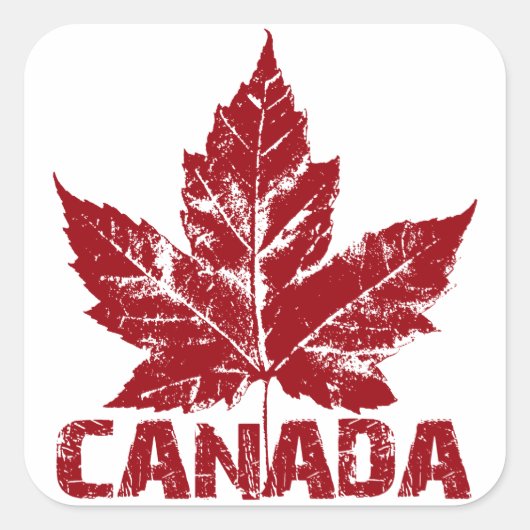 Canada Souvenir Stickers Red Maple Leaf Stickers (Vorderseite)
