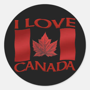Canada Souvenir Stickers Red Maple Leaf Stickers