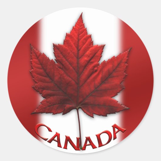 Canada Souvenir Stickers Red Maple Leaf Stickers (Vorderseite)