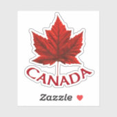Canada Souvenir Stickers Red Maple Leaf Stickers Aufkleber (Blatt)