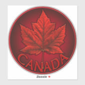Canada Souvenir Stickers Red Maple Leaf Stickers Aufkleber (Blatt)