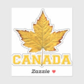 Canada Souvenir Stickers Sporty Maple Leaf Decal Aufkleber (Blatt)