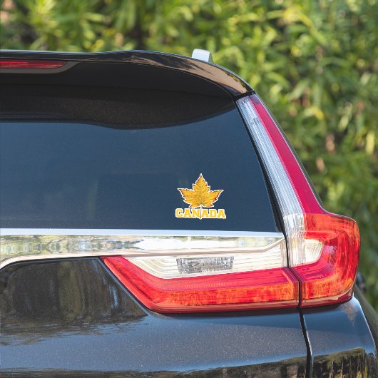 Canada Souvenir Stickers Sporty Maple Leaf Decal Aufkleber (Auto Seite)