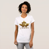 Canada Souvenir T - Shirt Gold Maple Leaf (Vorne ganz)