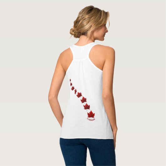 Canada Souvenir Tank Top Canada Mapsleaf Tops (Rückseite Vollansicht)