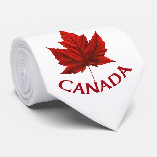 Canada Souvenir Tie Fun Canada Maple Leaf Ties Krawatte (Gerollt)