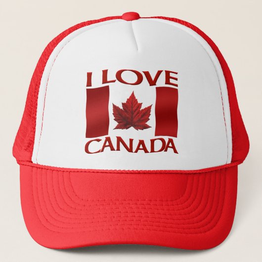 Canada Souvenir Trucker Caps Canada Flag Hats Truckerkappe (Vorderseite)