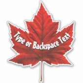 Canada Stickers Custom Canada Maple Leaf Decals Aufkleber (Vorderseite)