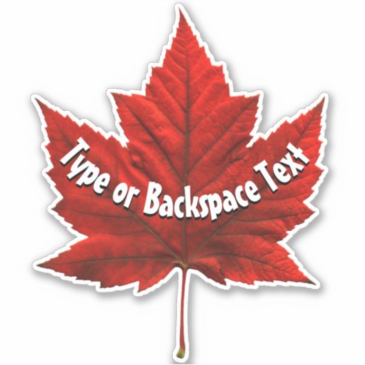 Canada Stickers Custom Canada Maple Leaf Decals Aufkleber (Vorderseite)