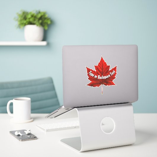 Canada Stickers Custom Canada Maple Leaf Decals Aufkleber (Laptop auf Schreibtisch)