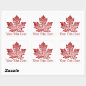 Canada Stickers Personalisiert Maple Leaf Stickers (Blatt)