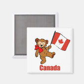 Canada Teddy Bear Magnet (Vorderseite/Rückseite)