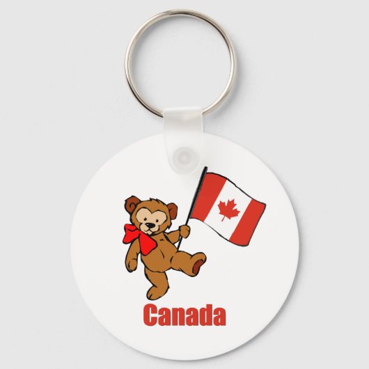 Canada Teddy Bear Schlüsselanhänger (Vorderseite)