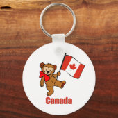 Canada Teddy Bear Schlüsselanhänger (Vorderseite)