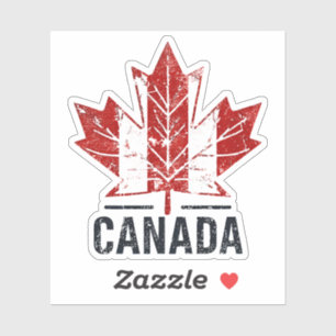 Canada Travel Sticker Design mit Iconic-Sehenswürd